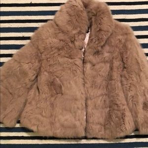 Cropped Rabbit Fur coat